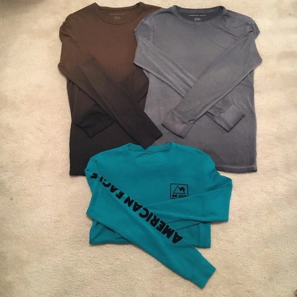 American Eagle LS shirts (3) Sz XS